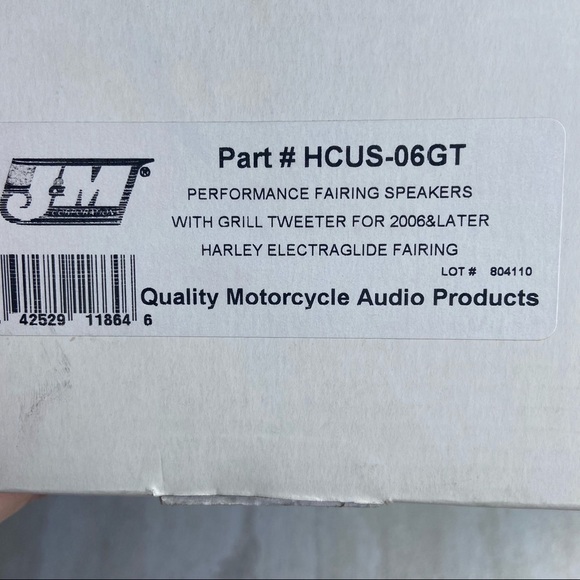 J&M performance fairing speakers for 2006 Harley Davidson and later New in Box - Picture 7 of 8